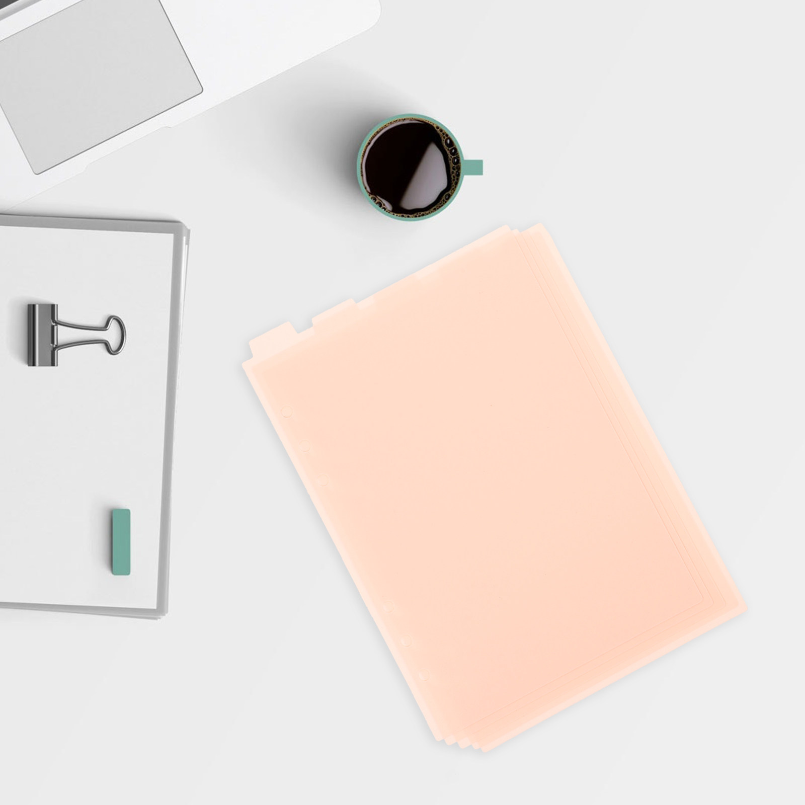 Index Tab Divider - 5 Divisores de Plástico Resistente con