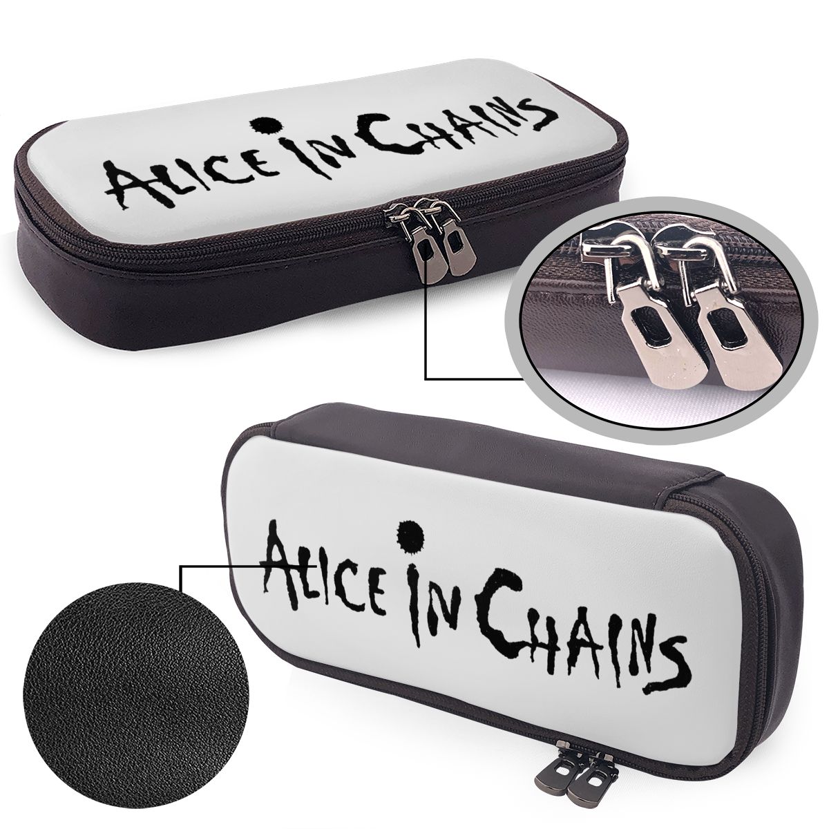 Stationery And Office Supply Chain - Estuche de cuero Alice In Chains