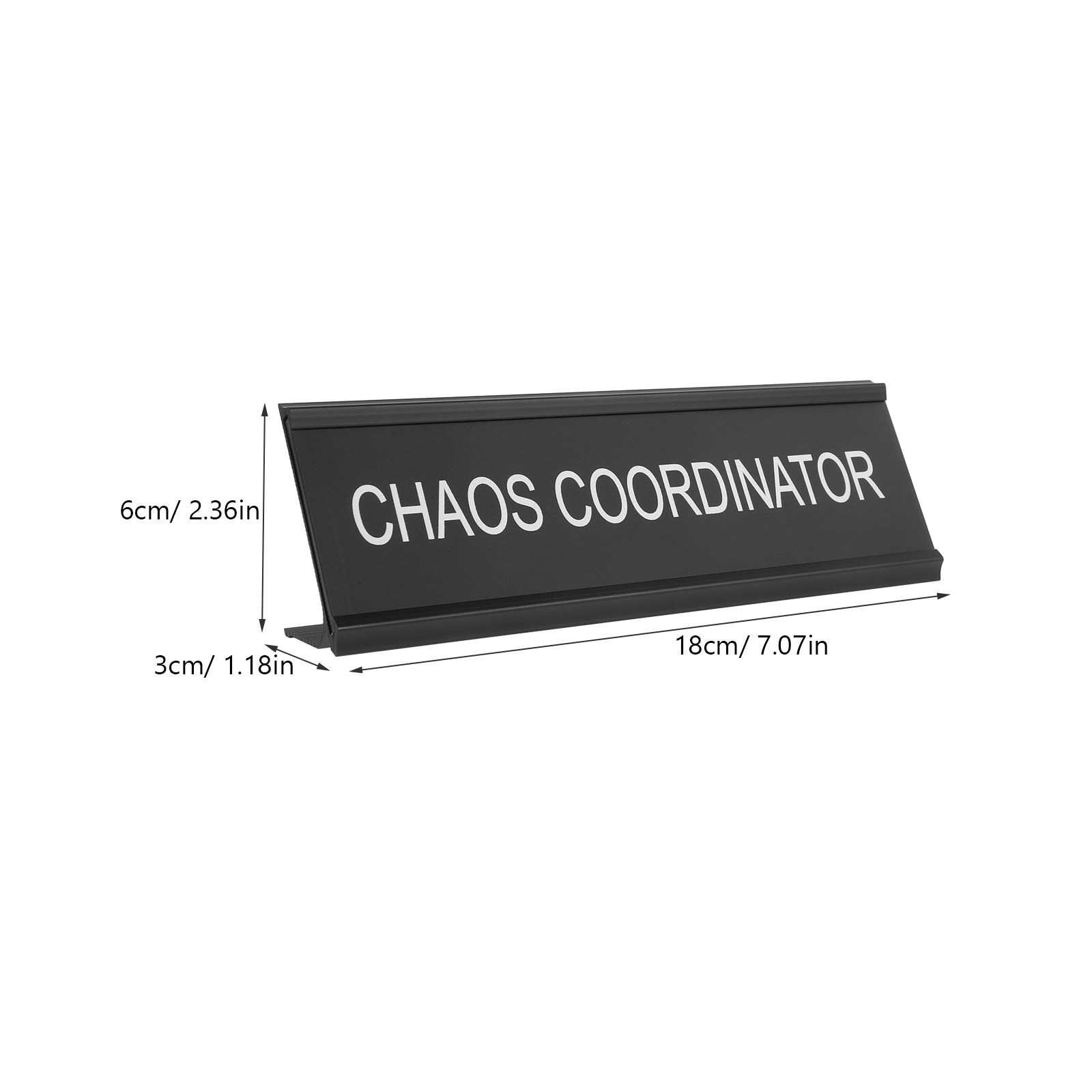 Placa de escritorio Chaos Coor - Desk Name Plate reseña y precio