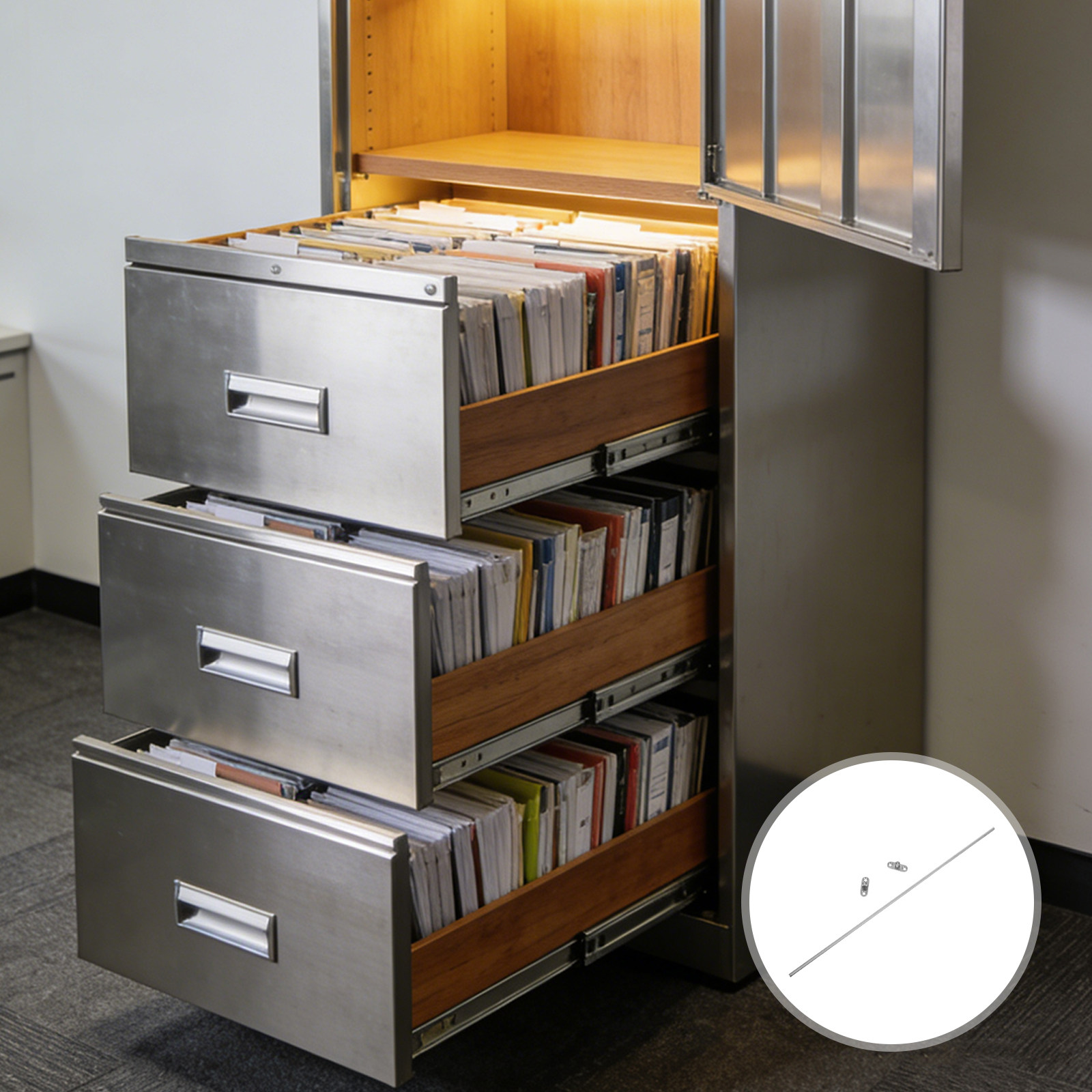 Riel de acero inoxidable de 40 - File Folder Hanging reseña y precio